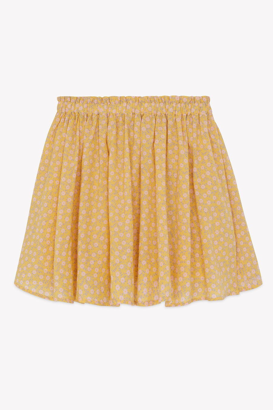 Sweet Yellow Petale Skirt - FoulFleur Jaune - Posh New York