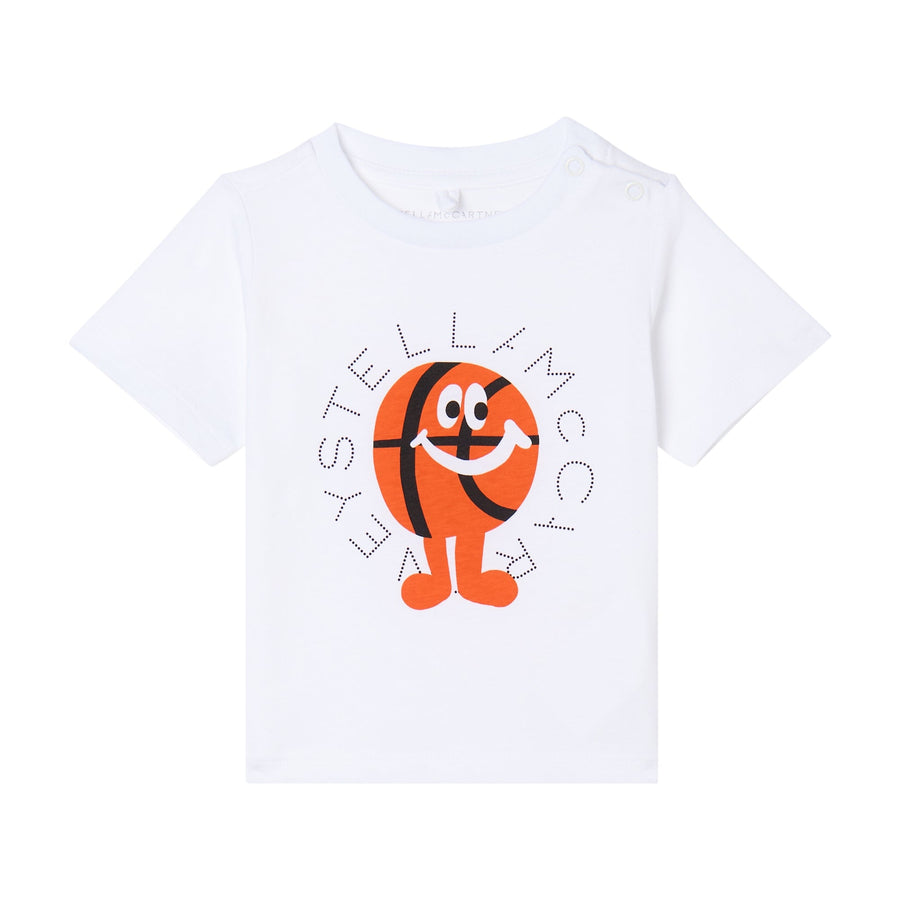 t - Shirt Tennis Logo Disk Print - White - Posh New York