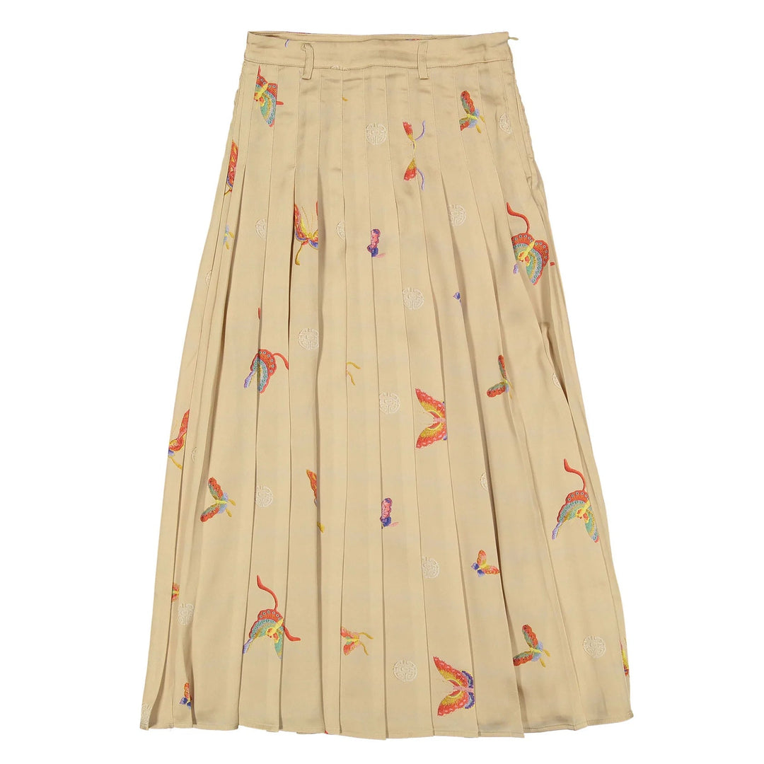 Tan Floral Skirt - Tan - Posh New York