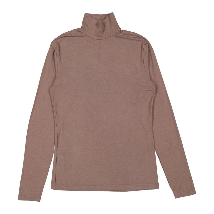 Taupe Solid Turtleneck - Taupe - Posh New York
