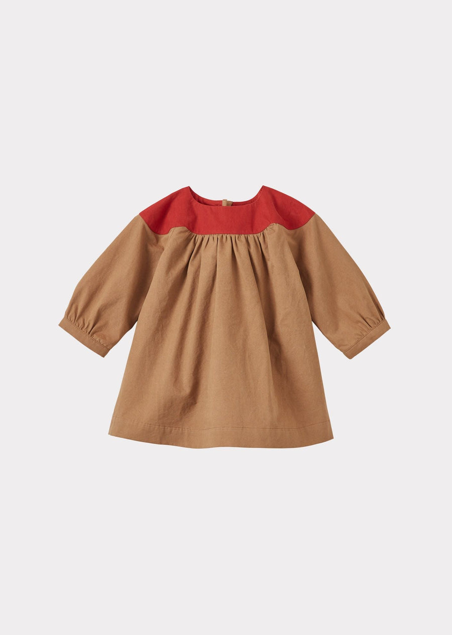 Taylen Baby Dress - Camel Multi - Posh New York