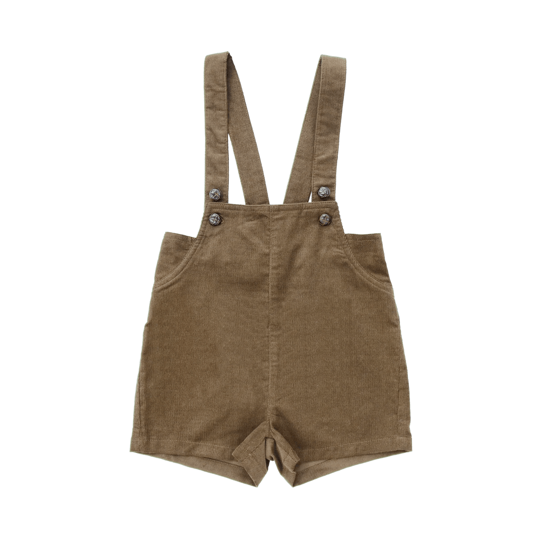 Thin Corduroy Overalls - Mocha - Posh New York