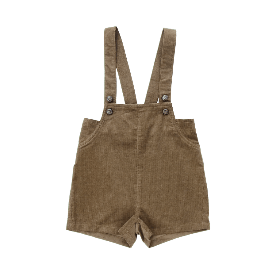 Thin Corduroy Overalls - Mocha - Posh New York