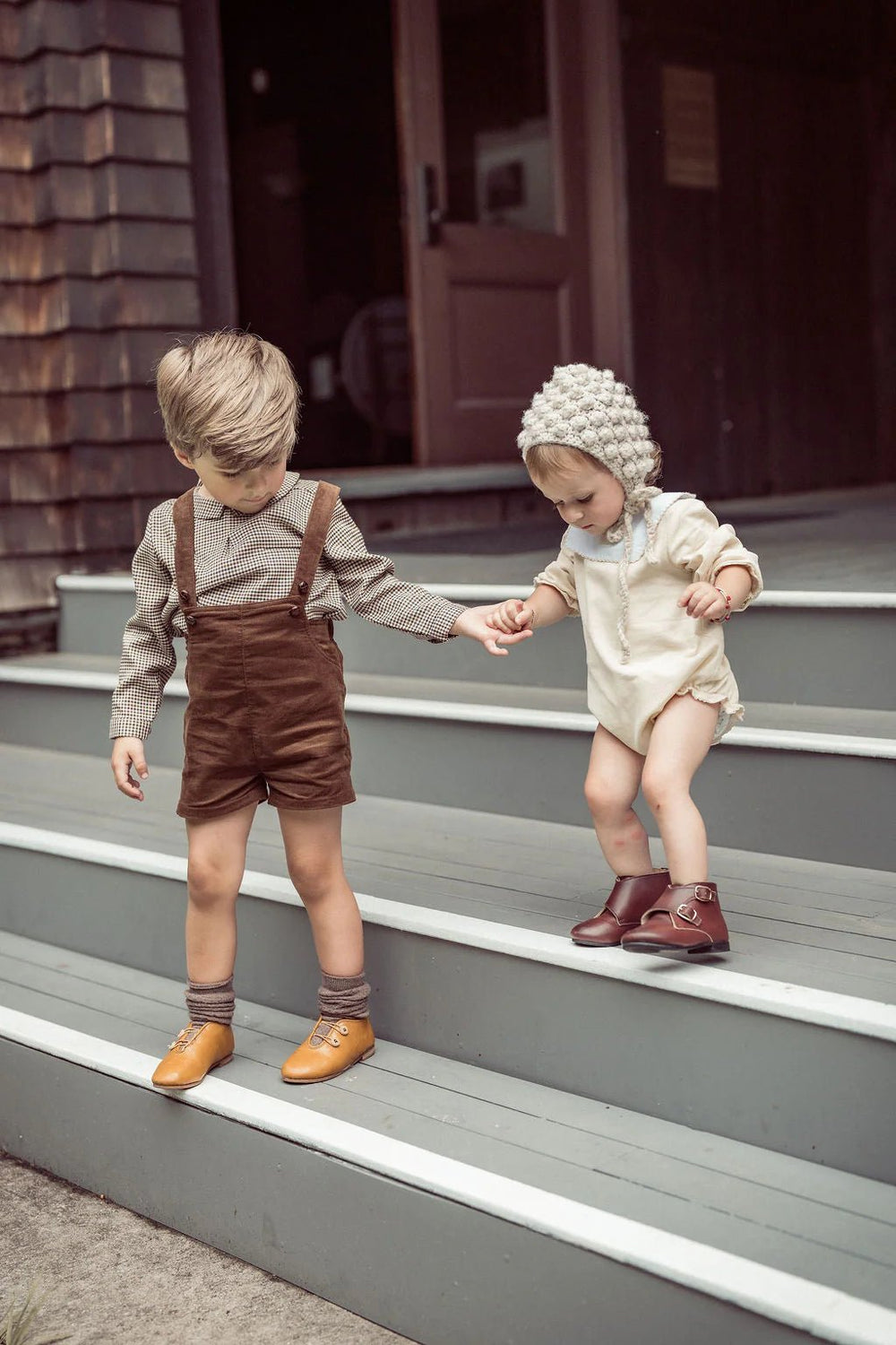 Thin Corduroy Overalls - Mocha - Posh New York