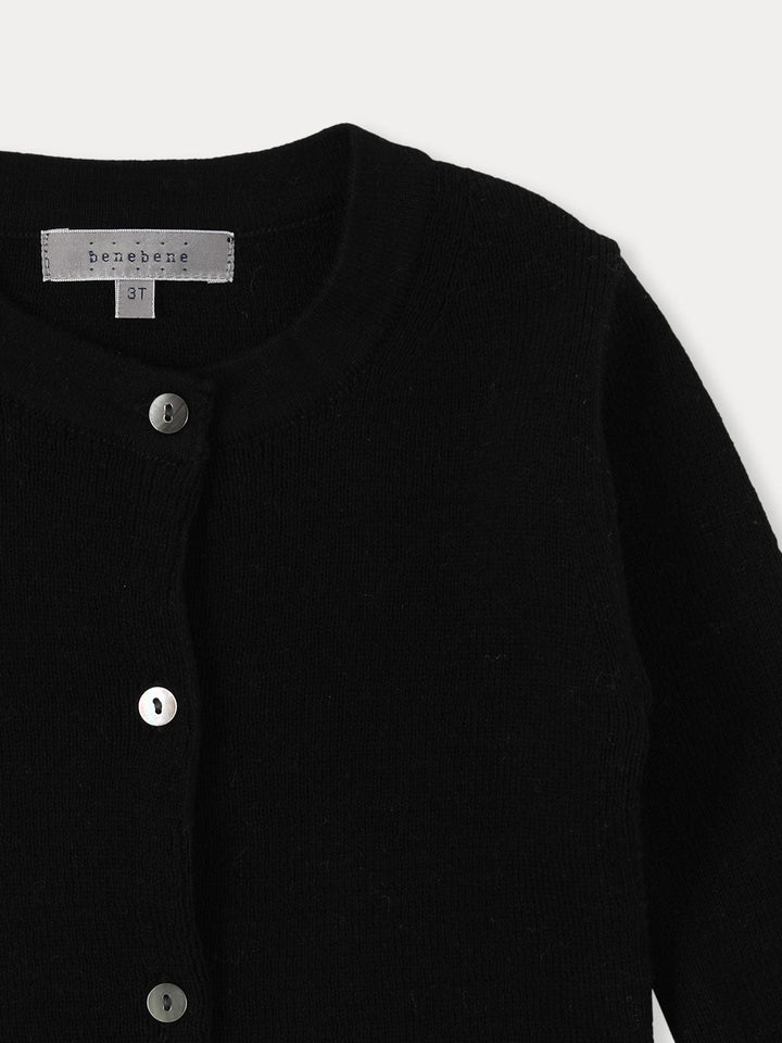 Tidy Ribbed Knit Cardigan - Black - Posh New York