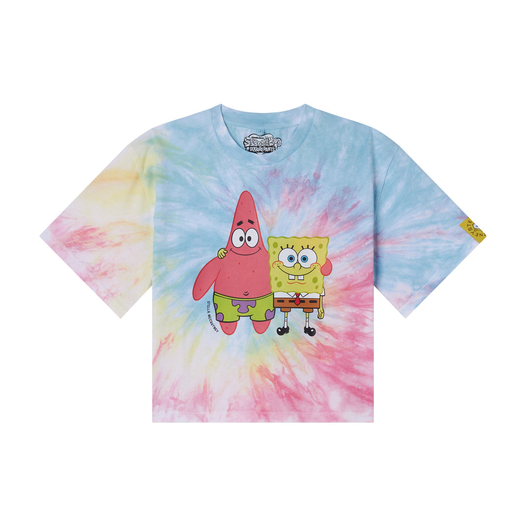 Tie Dye T-Shirt with Spongebob and Patrick - Multi - Posh New York