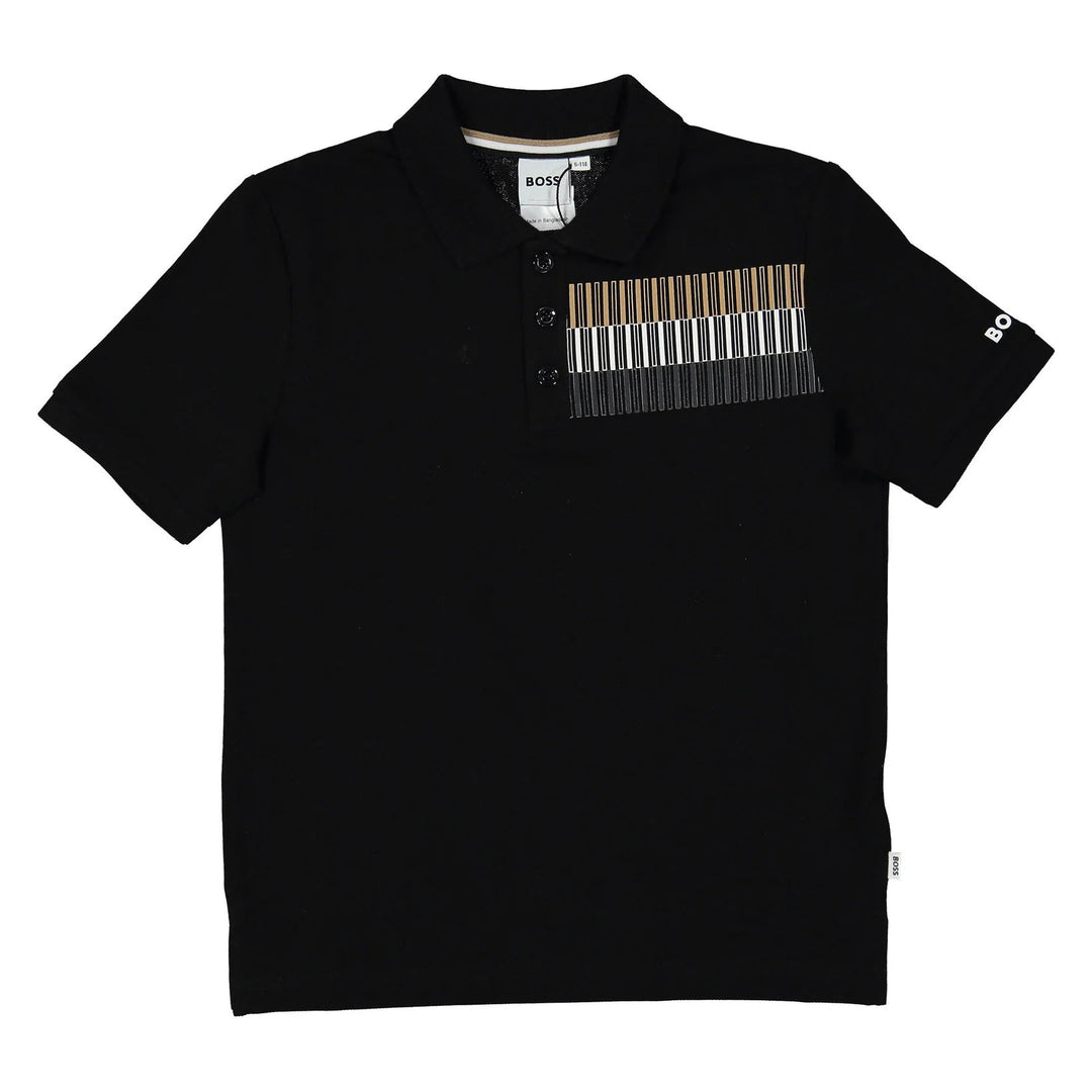 Tricolor SS Polo - Black - Posh New York