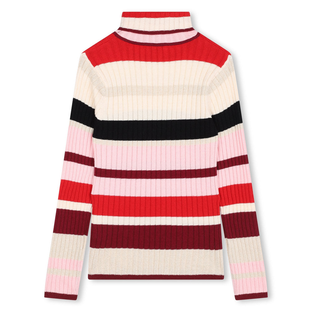 Turtleneck Striped Sweater - Striped - Posh New York