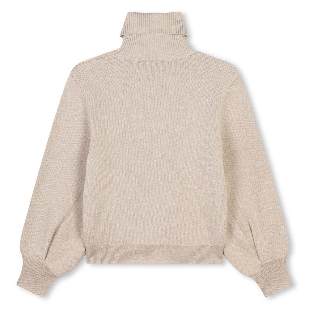 Turtleneck Sweater - Beige Marl - Posh New York