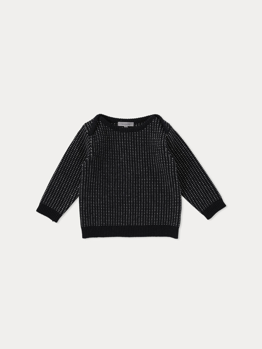 Tutul Knit Pullover - Dark Navy - Posh New York