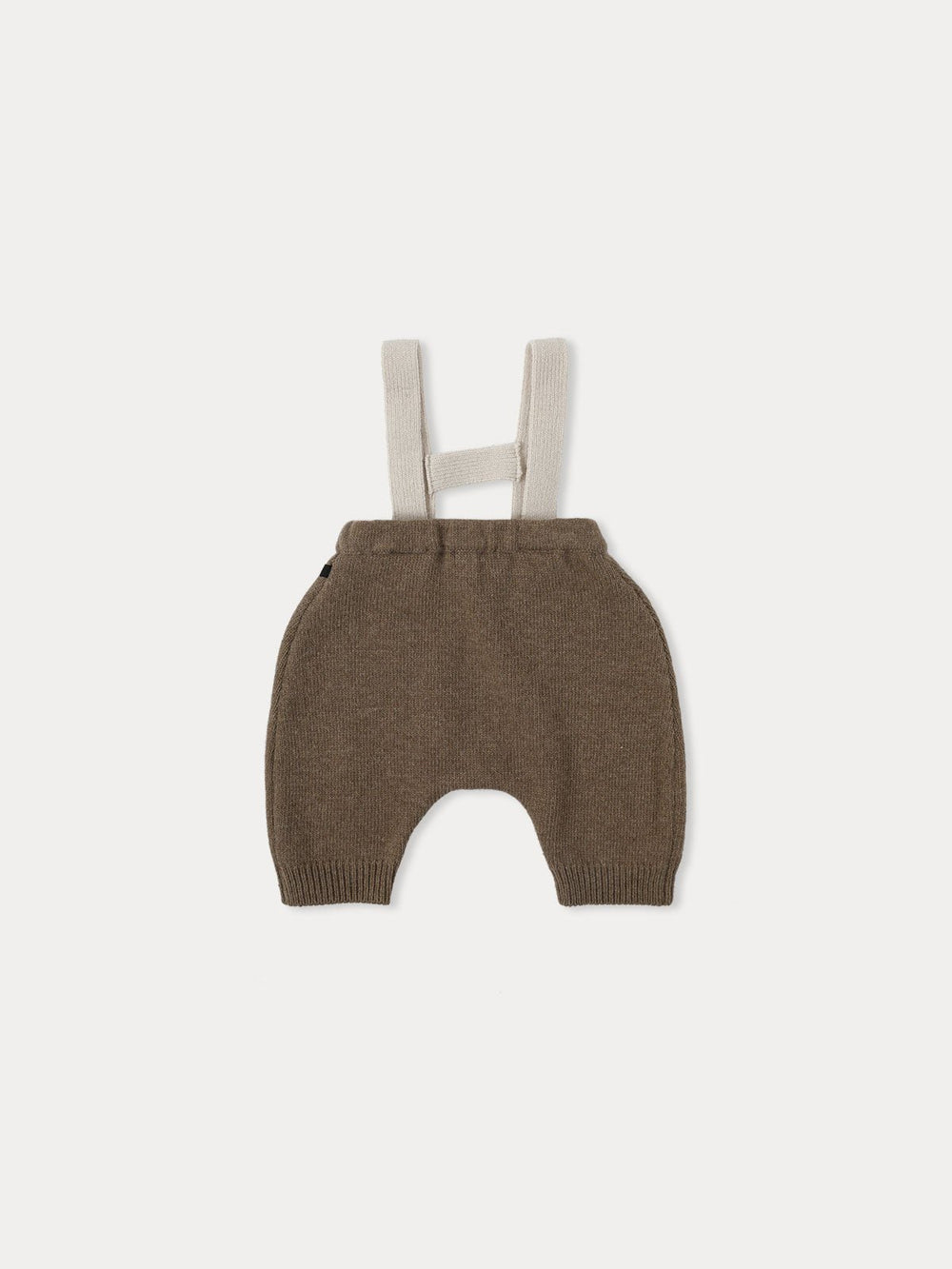 Tyrol Knit Suspender Pants - Khaki Brown - Posh New York