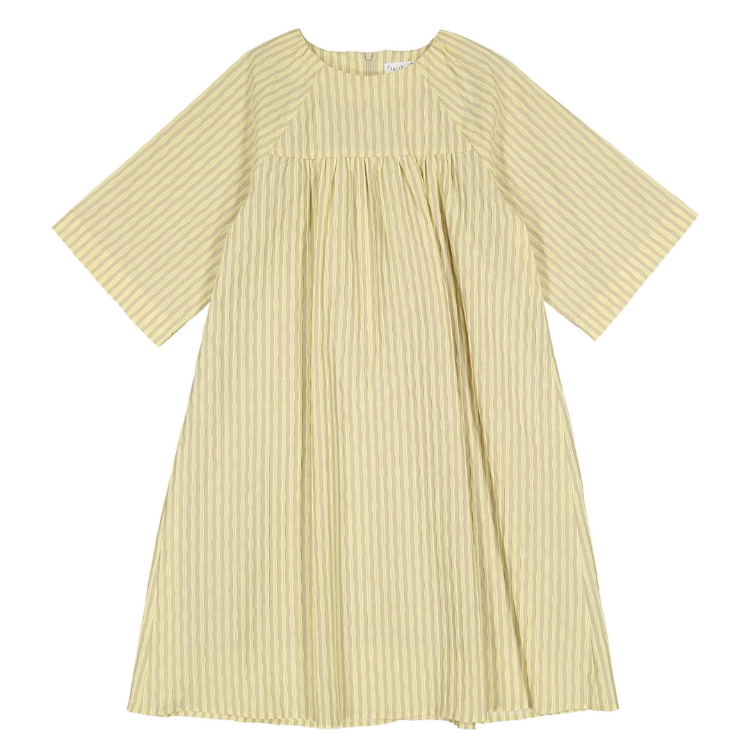 Yellow Striped Dress - Yellow