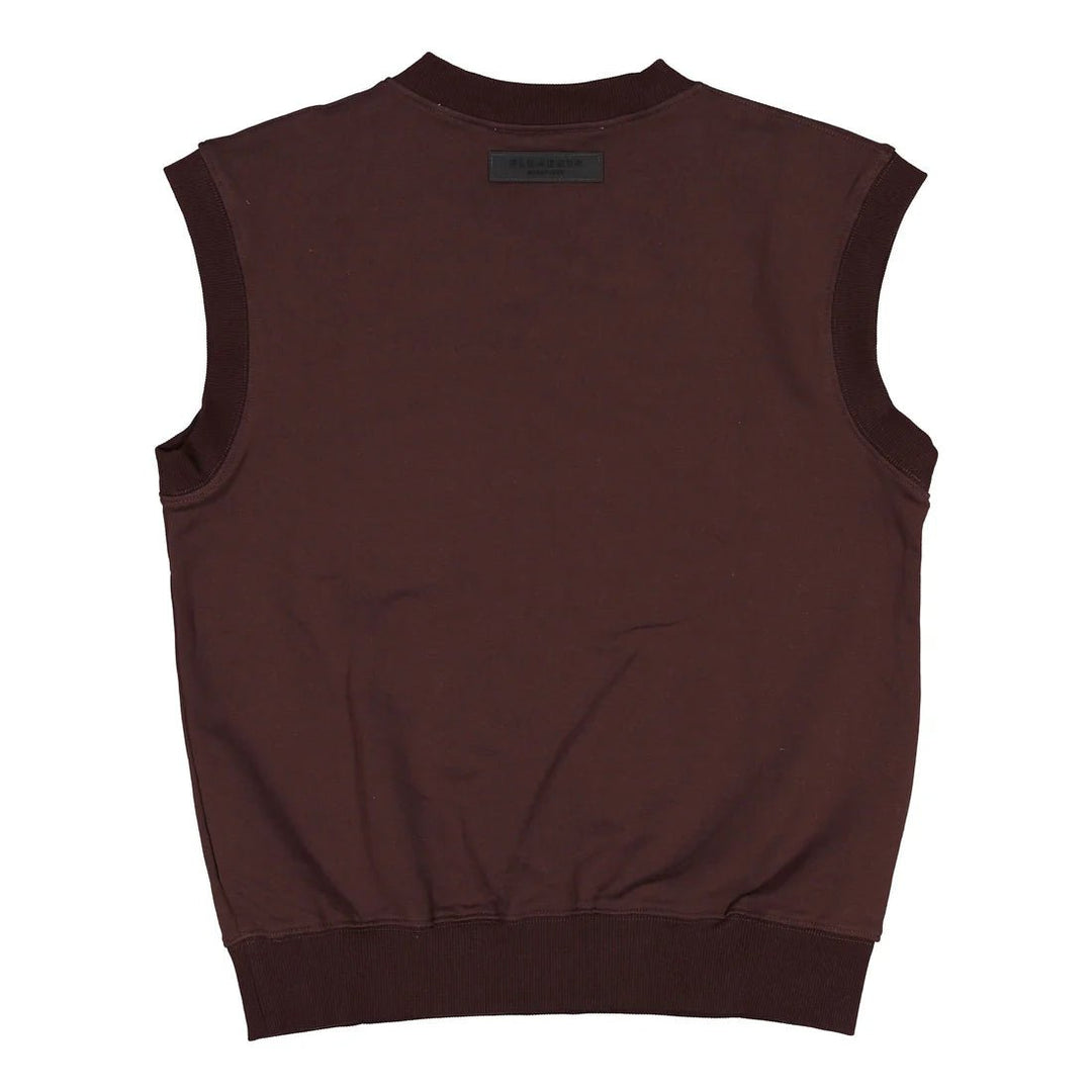 Umber Sweatshirt Vest - Umber - Posh New York