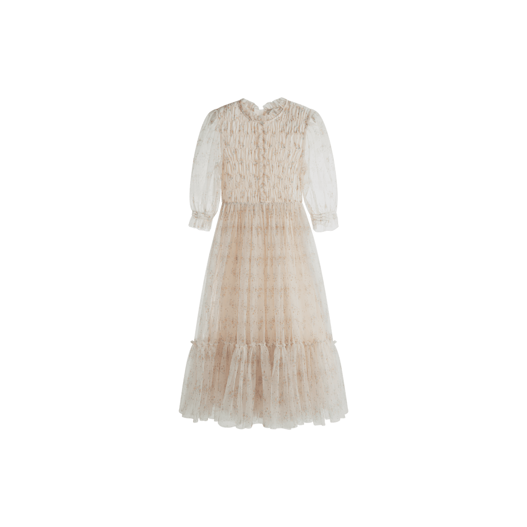 Valentina Dress Cream Flower - Cream Flower - Posh New York