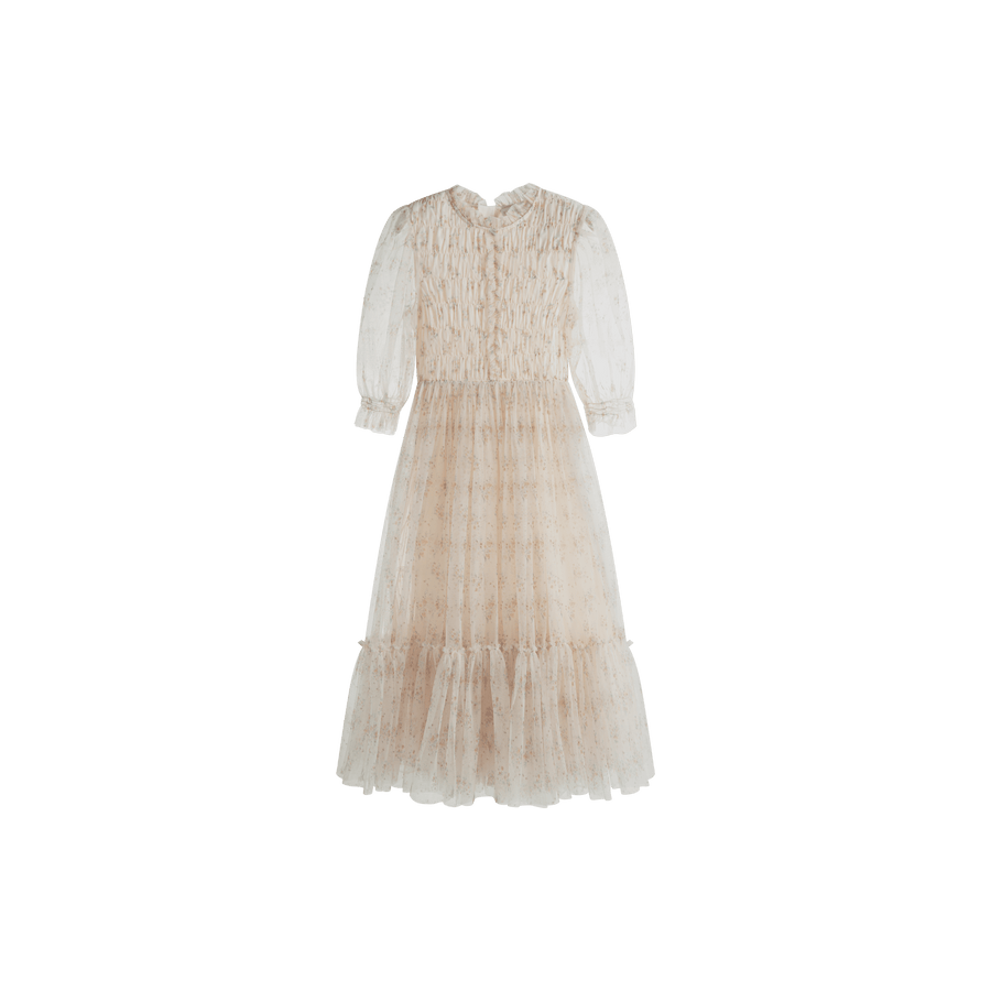 Valentina Dress Cream Flower - Cream Flower - Posh New York