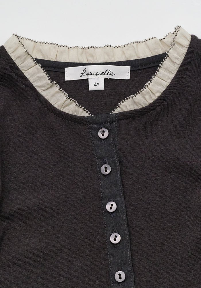 Vania T-Shirt - Charcoal - Posh New York