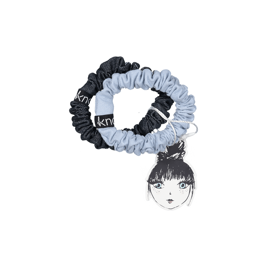 Vintage Denim Scrunchie - Light Wash - Posh New York