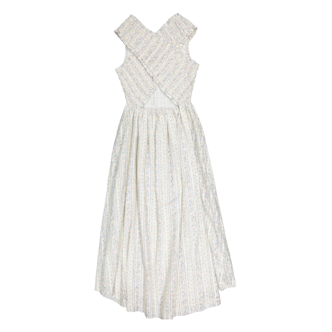 Vintage Printed Smocked Jumper Set - Print - Posh New York