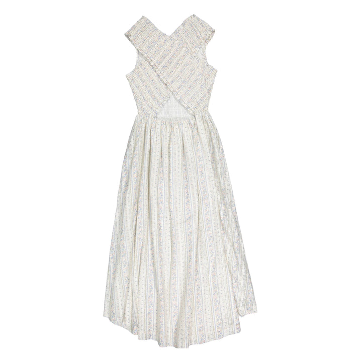 Vintage Printed Smocked Jumper Set - Print - Posh New York