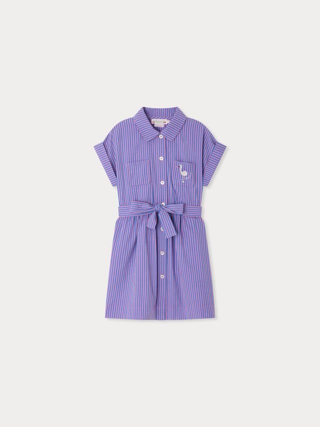 Violet Gisele Robe - Rayures Violet 258 - Posh New York