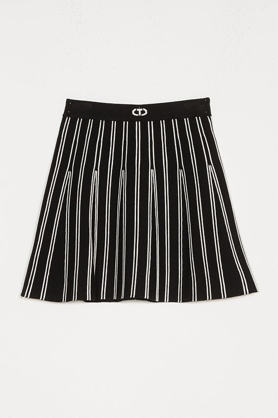 White and Black Skirt - Wht/Blk - Posh New York