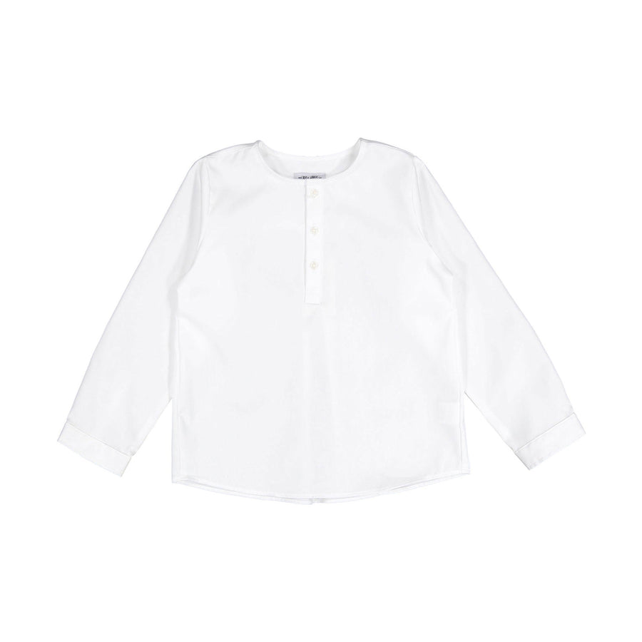 White long sleeve tunic - White - Posh New York