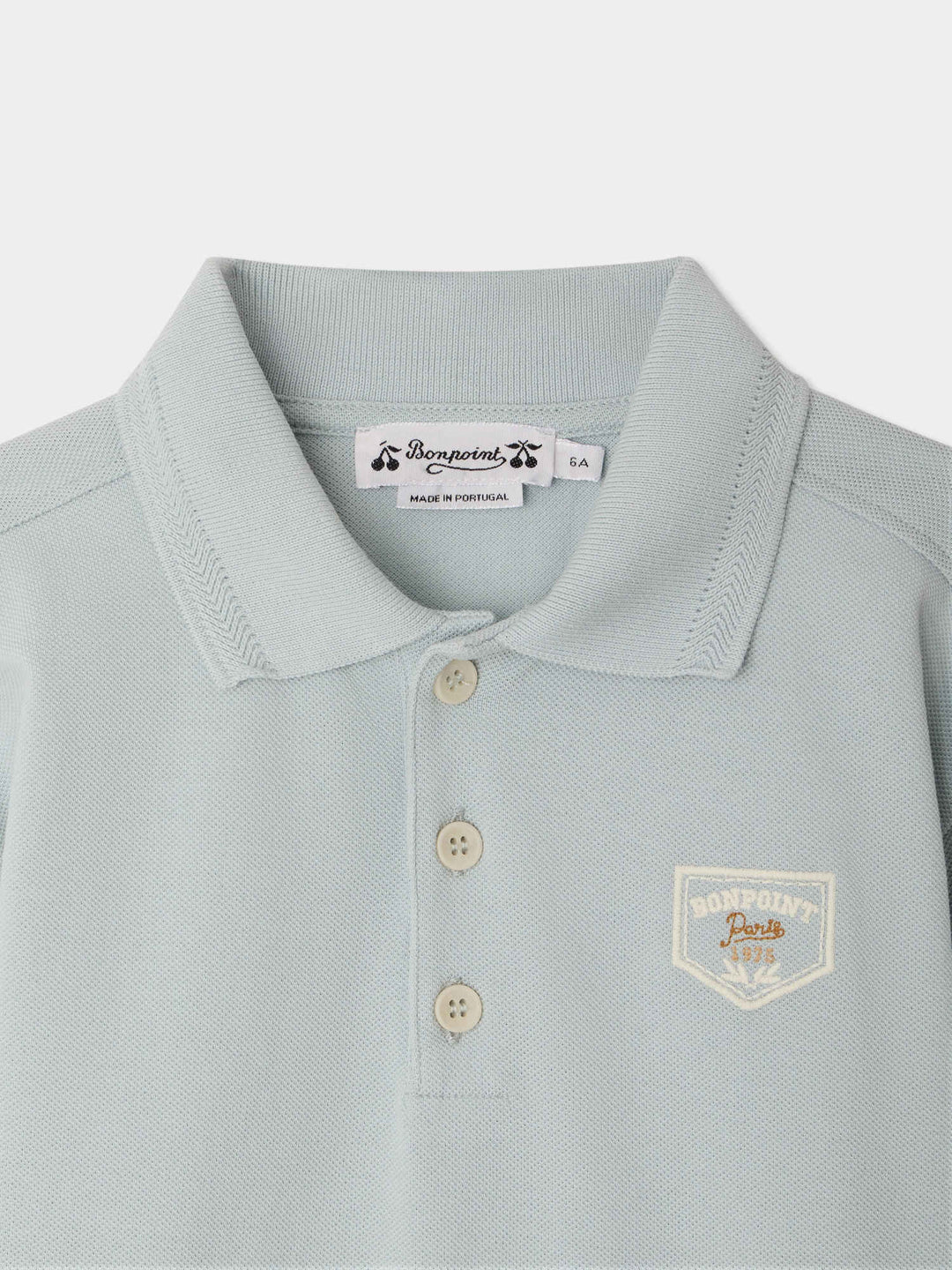 White Lorris Polo - Upb Bleu Aqua 112 - Posh New York