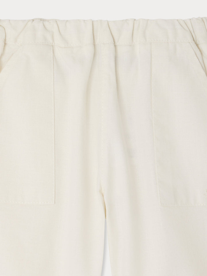 White Pantalon Thursday Pants - Blanc Lait 002 - Posh New York