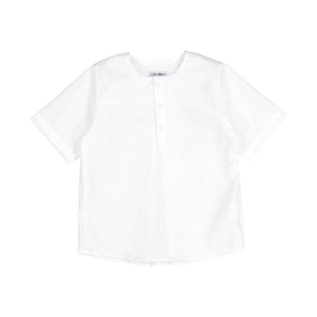 White Short sleeve tunic - White - Posh New York