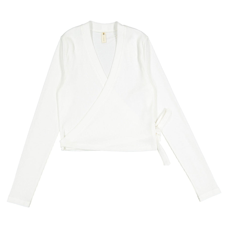 White Wrap Tee - White - Posh New York