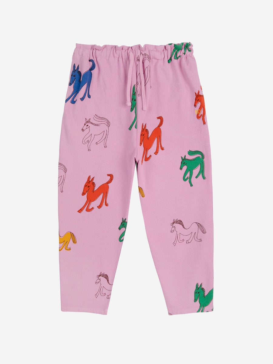 Wonder Horse All Over Paper Bag Jogging Pants - Pink - Posh New York