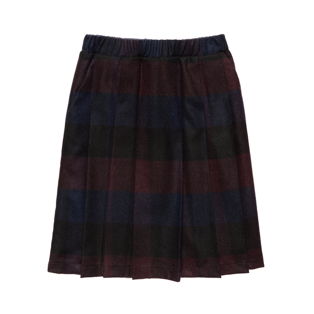 Wool Long Skirt Gia - Aubergine - Posh New York
