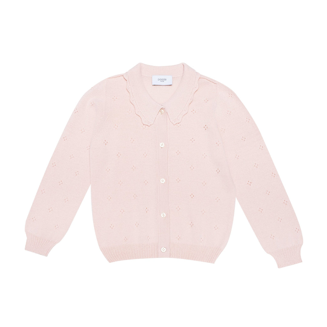 Wool Seamless Knit Cardigan Kirby - Pink - Posh New York