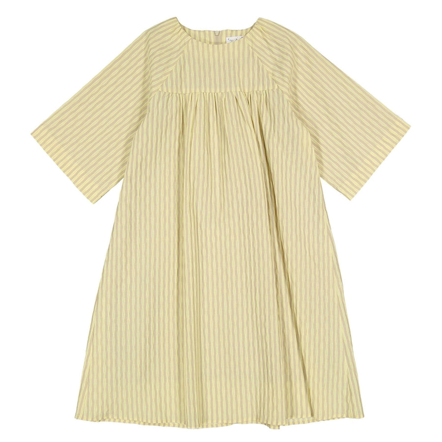 Yellow Striped Dress - Yellow - Posh New York