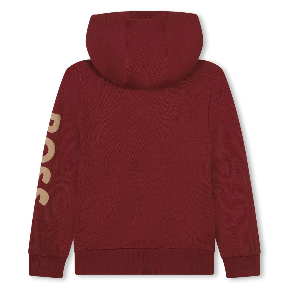 Zip Up Hoodie - Burgundy - Posh New York