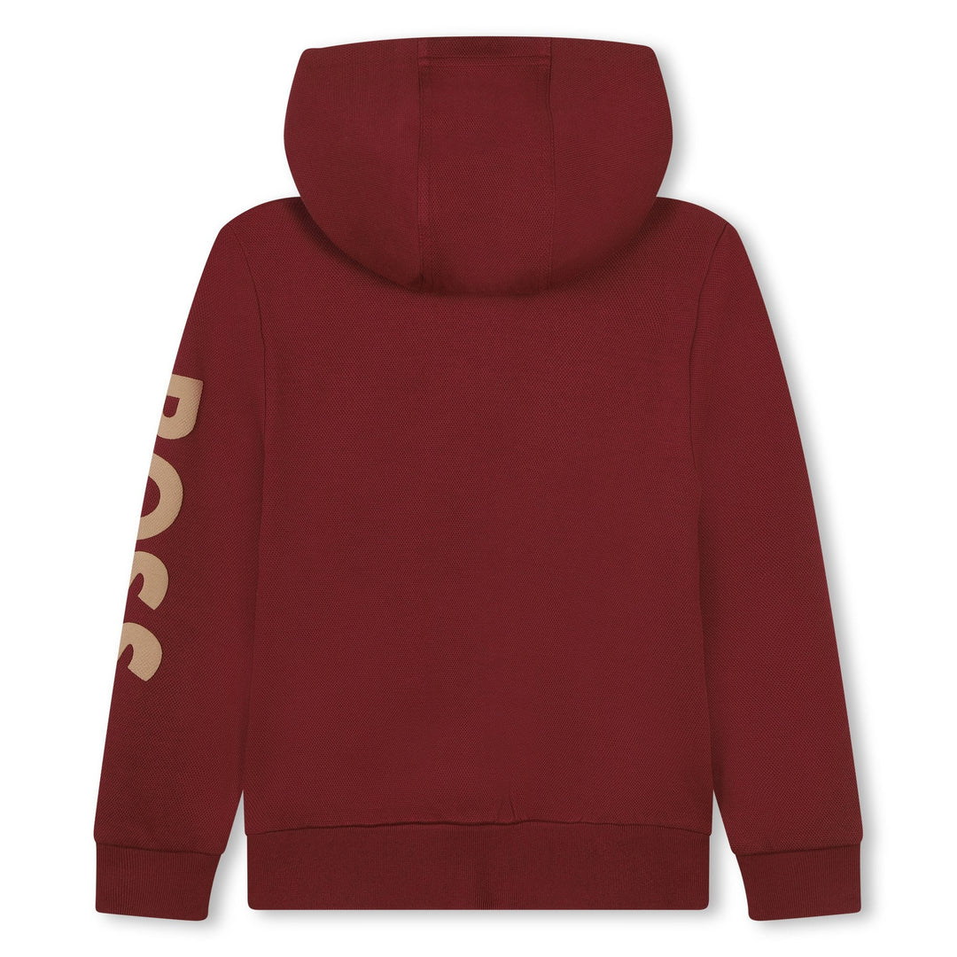 Zip Up Hoodie - Burgundy - Posh New York