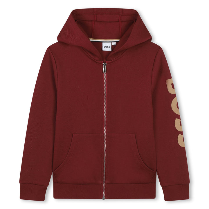 Zip Up Hoodie - Burgundy - Posh New York