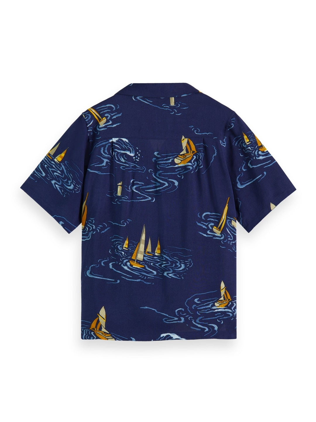 All Over Print Short Sleeve Shirt - Sailboats - Posh New York