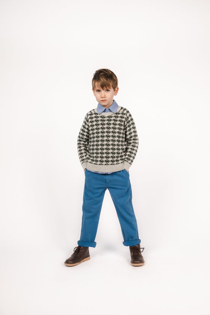 Boy knitted Sweater - Earlgrey - Posh New York