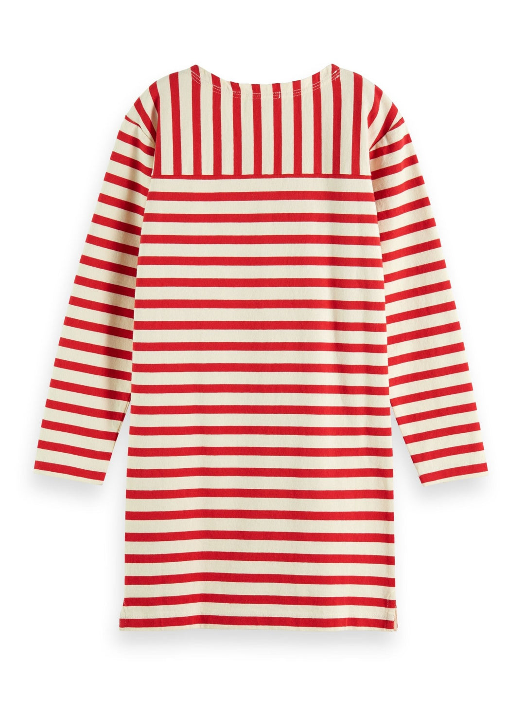 Bretton Stripe Sweat Dress - Anchor Red - Posh New York