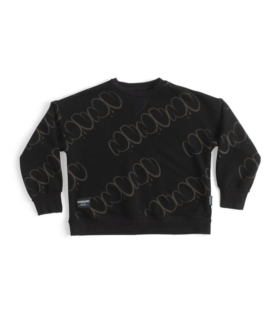 Bubbly Nununu Sweatshirt - Black - Posh New York
