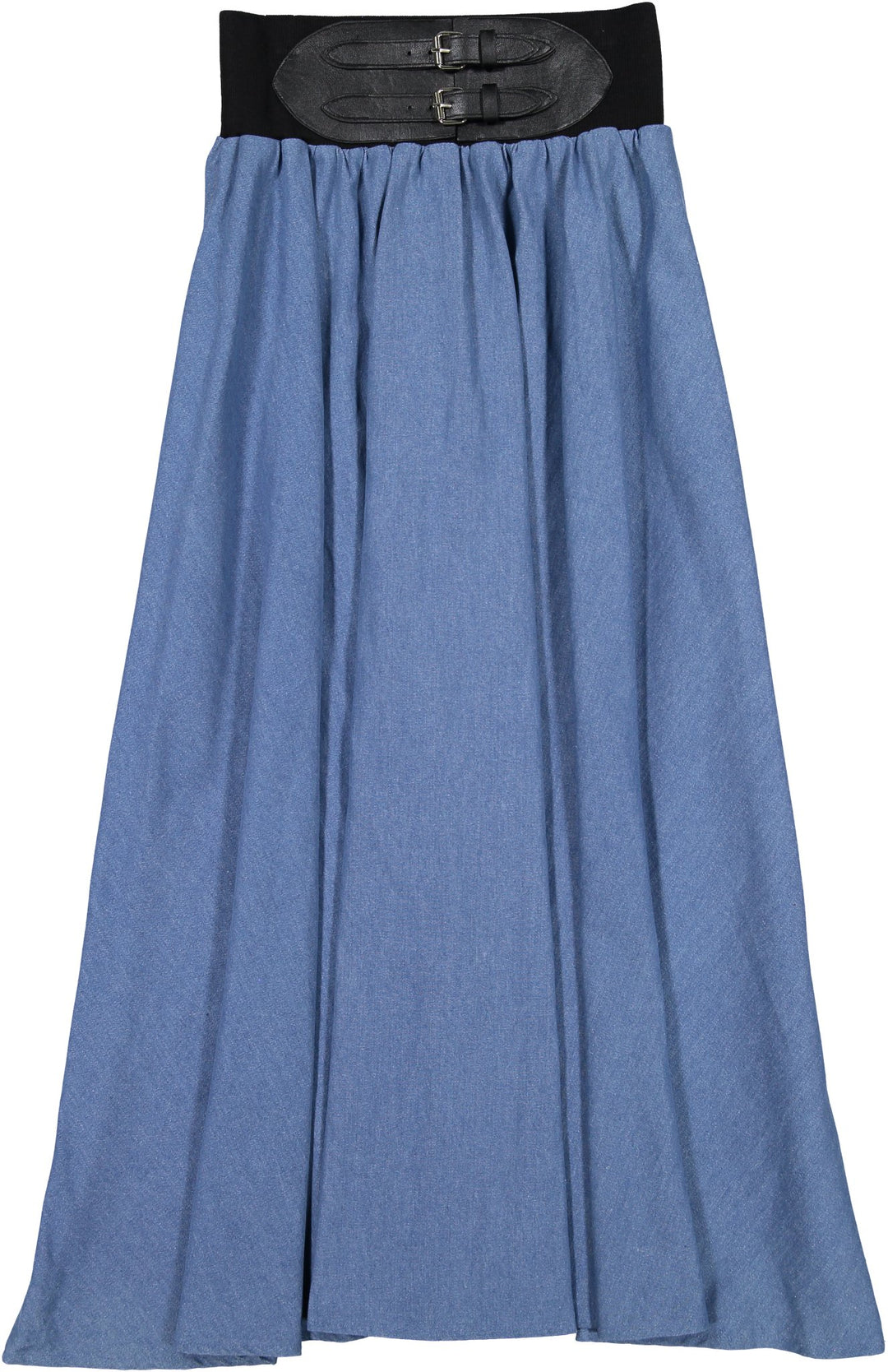 Buckled Maxi Skirt blue - Denim - Posh New York