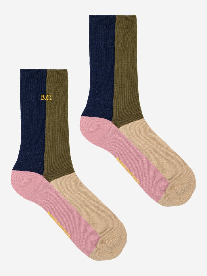 Color Block Long Socks - 198 - Posh New York