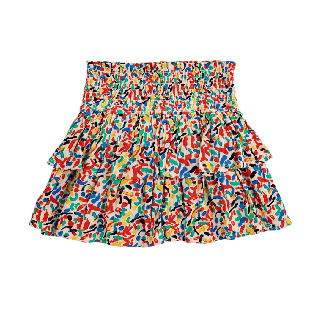 Confetti Over Woven Ruffle Skirt - Print - Posh New York
