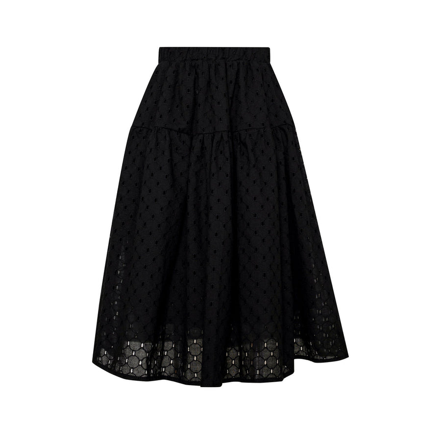 Cotton Skirt Delta - Black - Posh New York