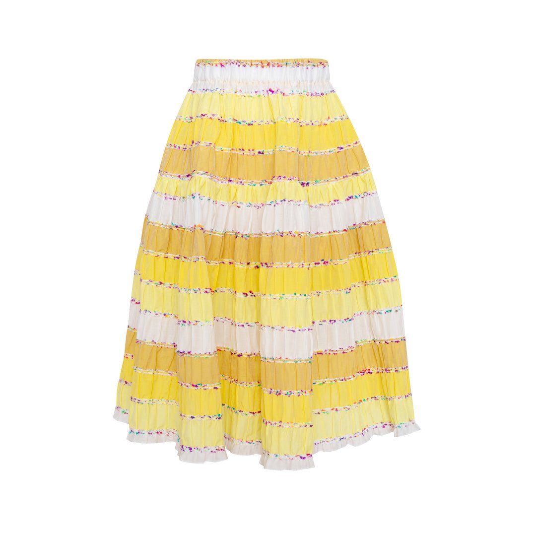 Cotton Skirt Sunrise - Yellow - Posh New York