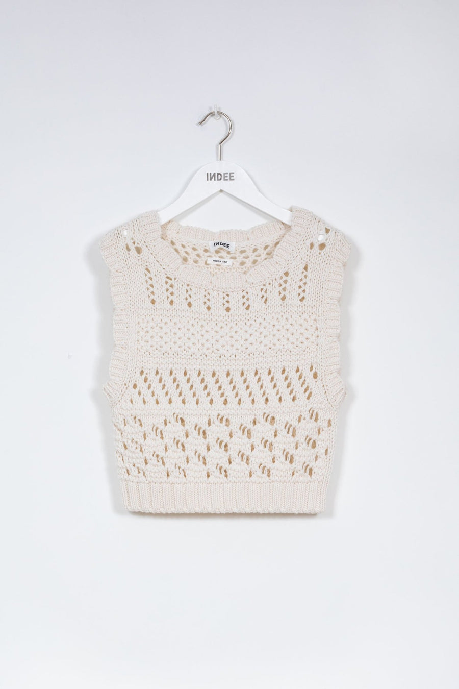 Crochet Debardeur - Off White - Posh New York