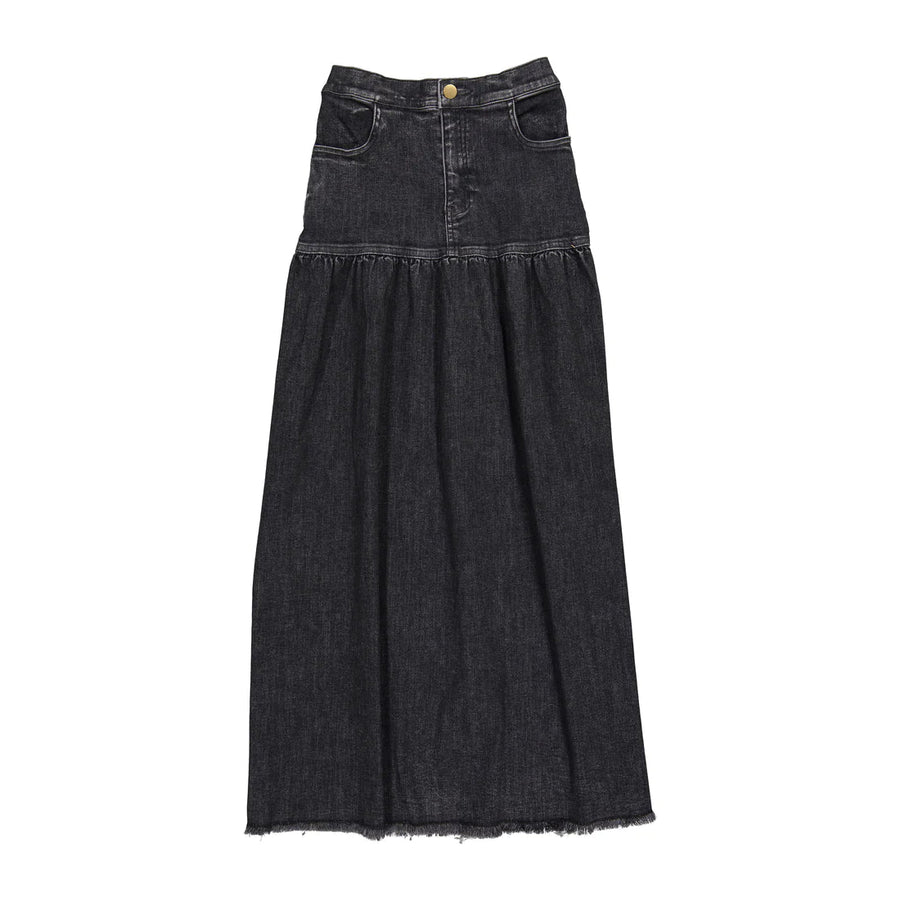 Denim Skirt - Black - Posh New York