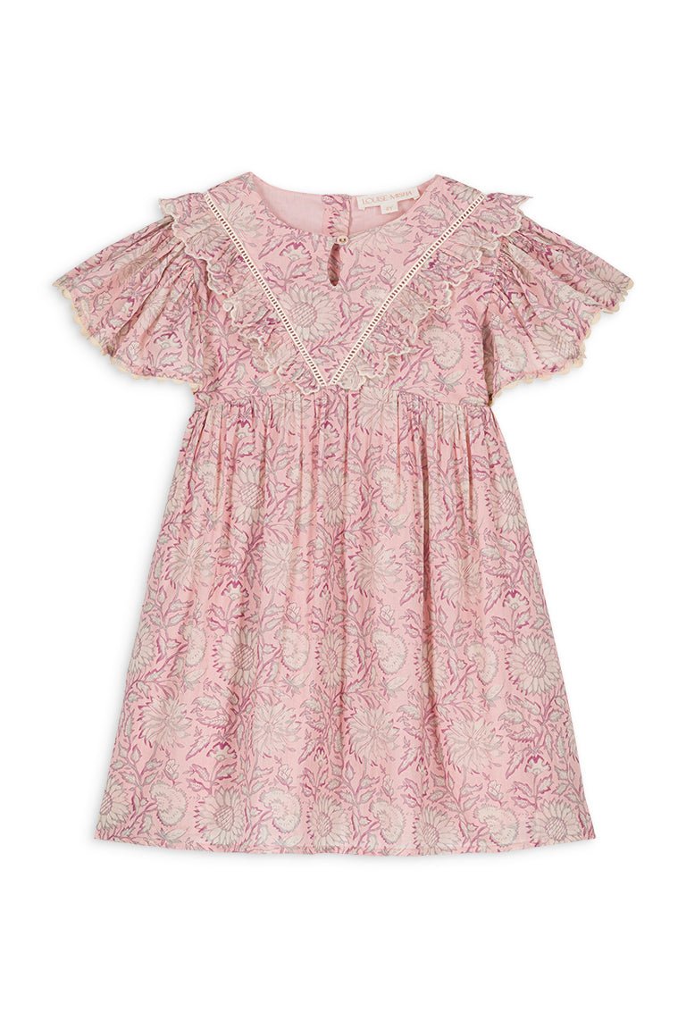 Dress Siloe - Pink Daisy Garden - Posh New York