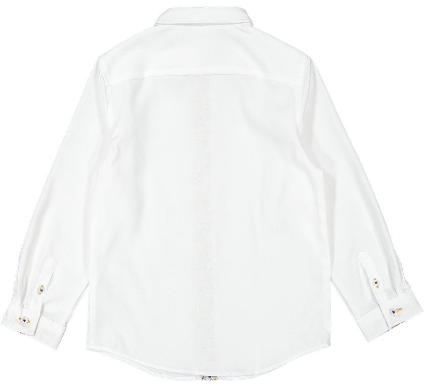 Floral Lined Long Sleeve - White - Posh New York